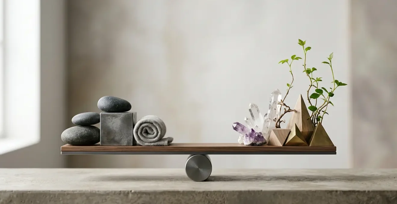 Composition symbolique représentant l'équilibre entre sécurité et performance dans l'allocation d'actifs d'assurance-vie