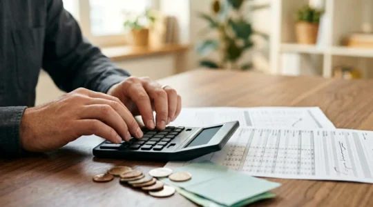 Visualisation du calcul de rendement réel d'un investissement financier après déduction des frais et impôts