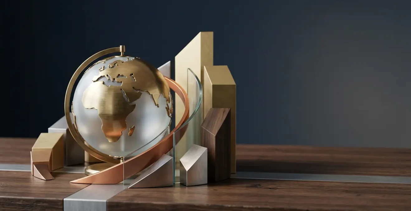 Illustration conceptuelle représentant la stratégie d'investissement en ETF internationaux via l'assurance vie pour optimiser les rendements