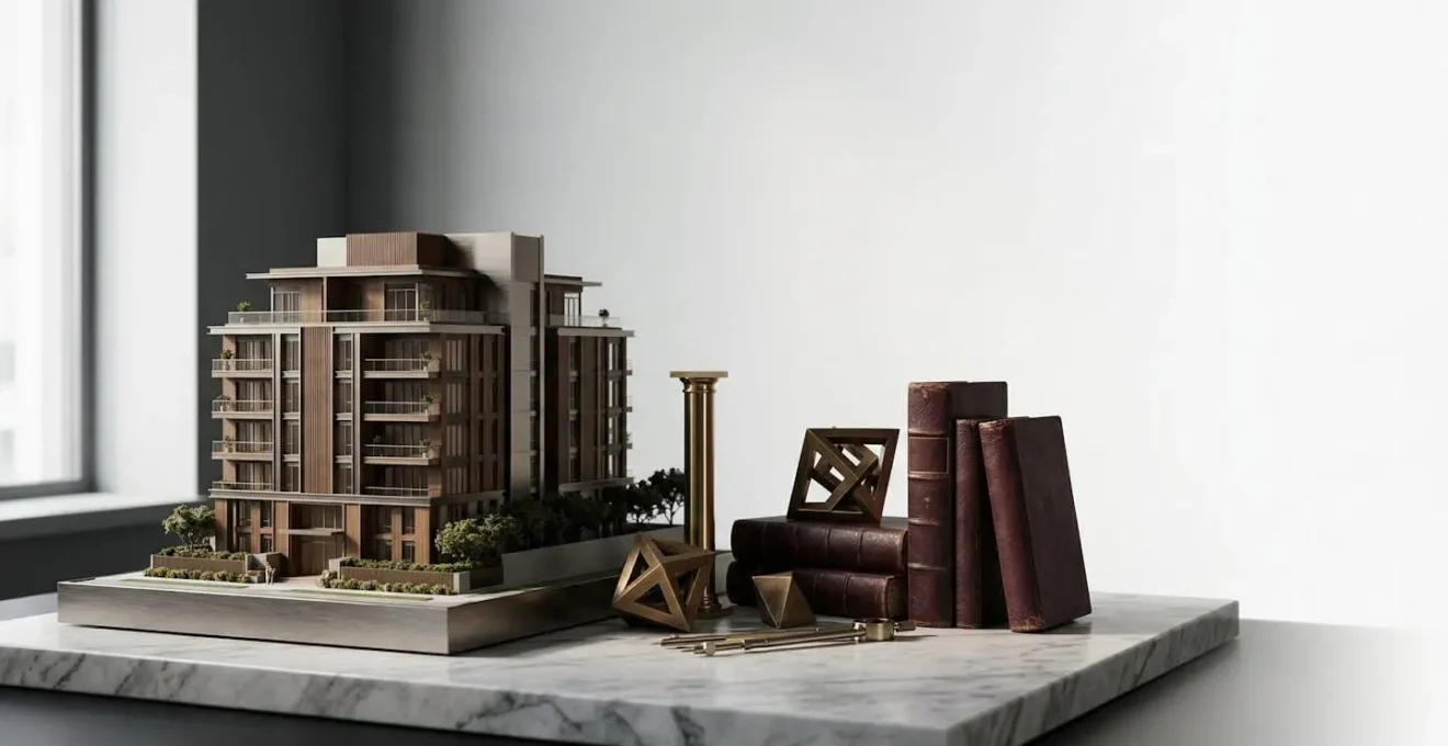 Composition éditoriale illustrant la protection et la transmission patrimoniale pour les grandes fortunes