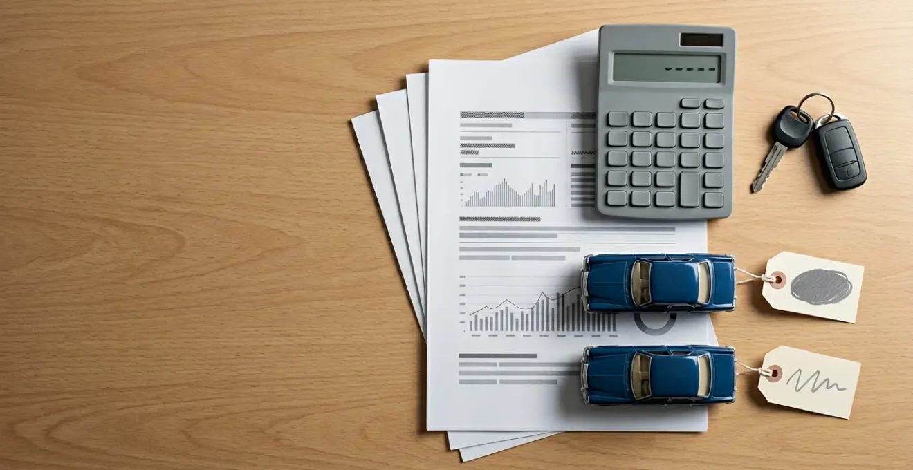 Stratégie d'optimisation des coûts d'assurance automobile avec documents et calculatrice