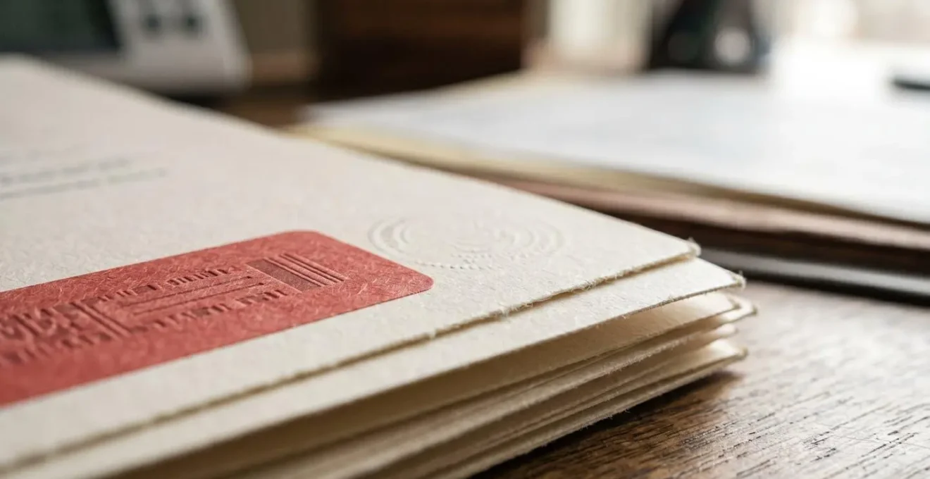 Documents administratifs de déclaration de sinistre catastrophe naturelle avec enveloppe recommandée